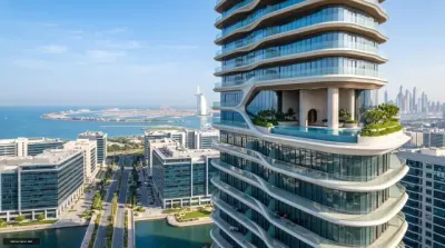 Iconic Residences off-plan tower exterior in Dubai Internet City, Dubai