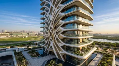 The Symphony by Imtiaz off-plan tower exterior in Meydan (dzielnica Horizon), Dubai